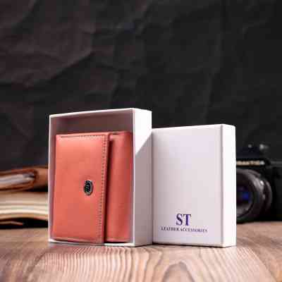 Кошелек ST Leather Из натуральной кожи Оранжевый (19505) Винница