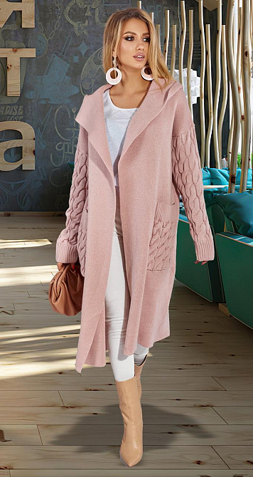 Тёплый кардиган с капюшоном Киев - изображение 1