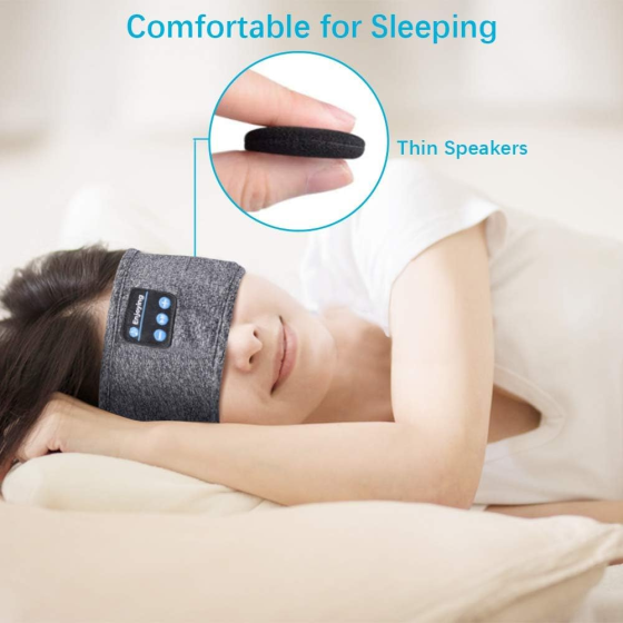 Блютуз наушники повязка для бега йоги и сна SleepBand 5.0 беспроводная маска гарнитура с микрофоном черная новый Киев