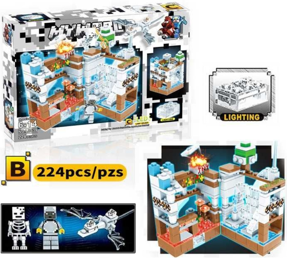 Lego MINECRAFT, Лего Майнкрафт Міцності, 4 різновиди, блоки світяться. Київ - фото 6