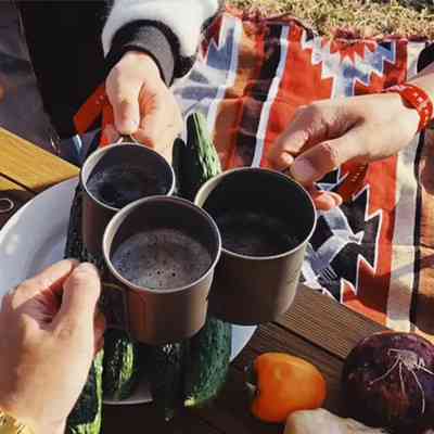 Чашка туристическая Naturehike NH20CJ005 титанова з ручкою 200 мл (6927595745762) Винница