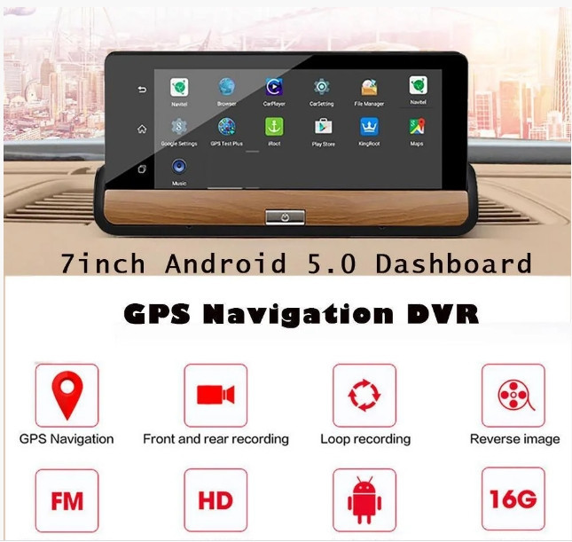 Видеорегистратор навигатор автопланшет Junsun CAR DVR 3G GPS T900 Винница - изображение 8