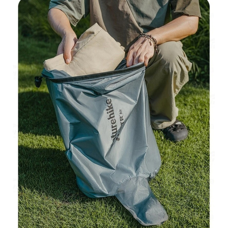 Гермомішок-насос універсальний для надування матраців та подушок Naturehike, сірий Київ - фото 7