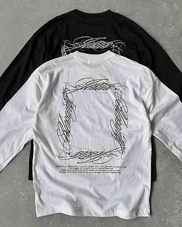 Стильный женский лонгслив с качественным накатом двунитка. Черный Одесса