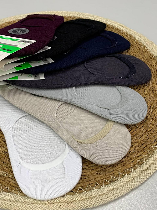 Підслідники жіночі однотонні з силіконом на п'яті Master Step 35-39 арт.484 у кольорах Чернівці - фото 1