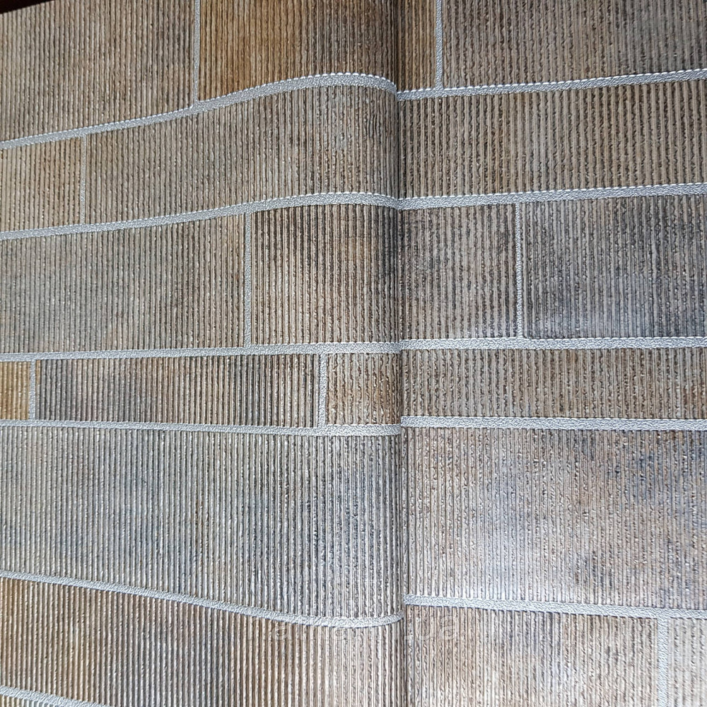 Шпалери вінілові на флізелін Rasch Factory 0.53х10,05 геометрія смуги фігури структурні золото серебро428216 Київ - фото 1