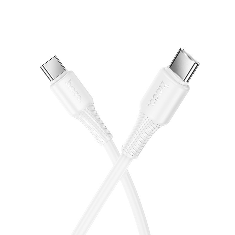 Кабель HOCO X120 Beneficio 60W charging data cable C to C White Киев - изображение 1