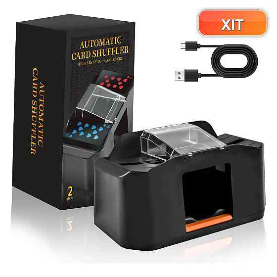 Тасувальник карт CARDSPIN RI Чорний 2000mAh до 2 колод Київ