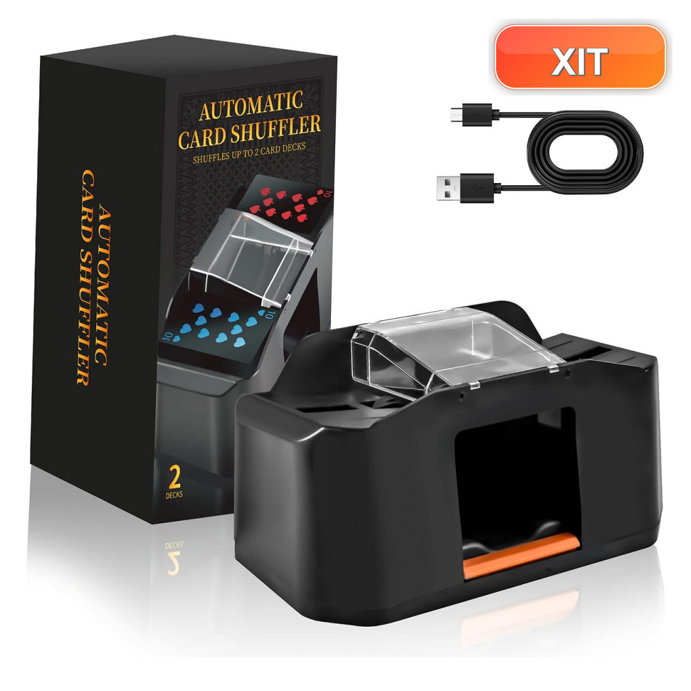 Тасувальник карт CARDSPIN RI Чорний 2000mAh до 2 колод Київ - фото 1
