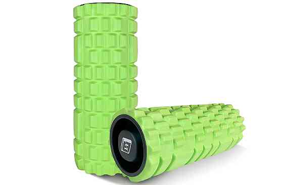 EasyFit Масажний ролик EasyFit Grid Roller 33 см v.1.1 міцний масажер (салатовий) Київ