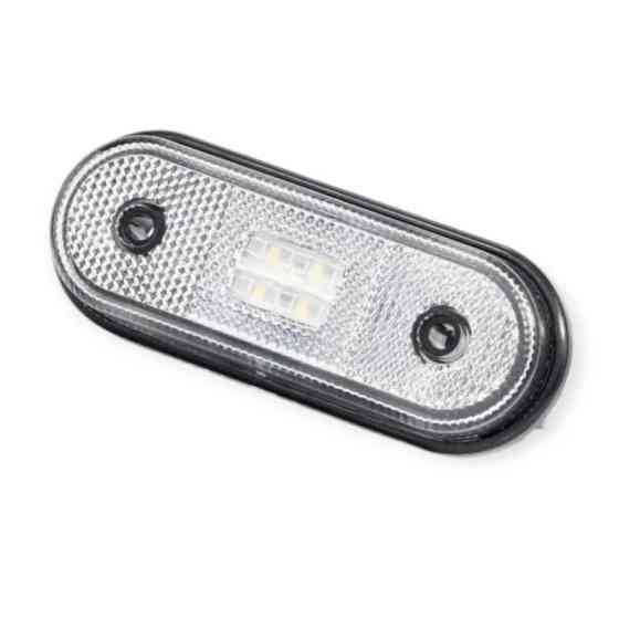 Фонарь овальный белый 120х46мм FT-020 B LED (12-24V) маркерный Мукачево