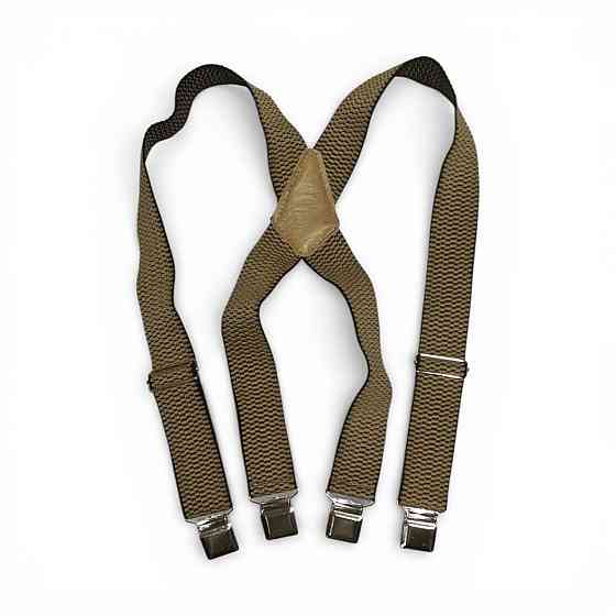 Підтяжки для штанів навхрест х образні чоловічі койот міцні надійні виробник Польща Одеса