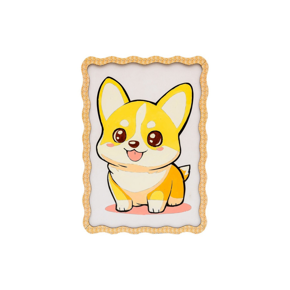 Картина по номерах "Коргі" Puz-22941 формат А4 пензлик, фарби, кріплення для стіни Вінниця - фото 3