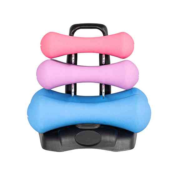 Набор неопреновых гантелей с стойкой inSPORTline Prene Киев