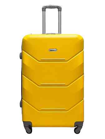 Чемодан пластиковый MILANO BAG 147 большой 75 см желтый Киев