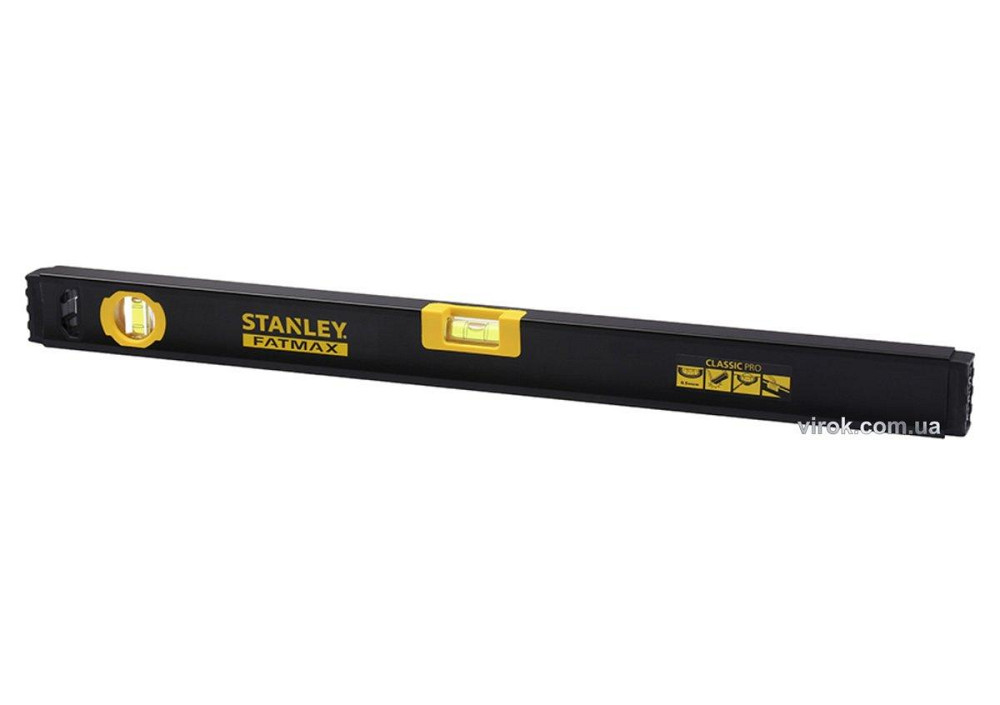 Рівень STANLEY "FatMax CLASSIC PRO" : L= 60 см, 2 капсули, алюмінієвий корпус Одеса - фото 1