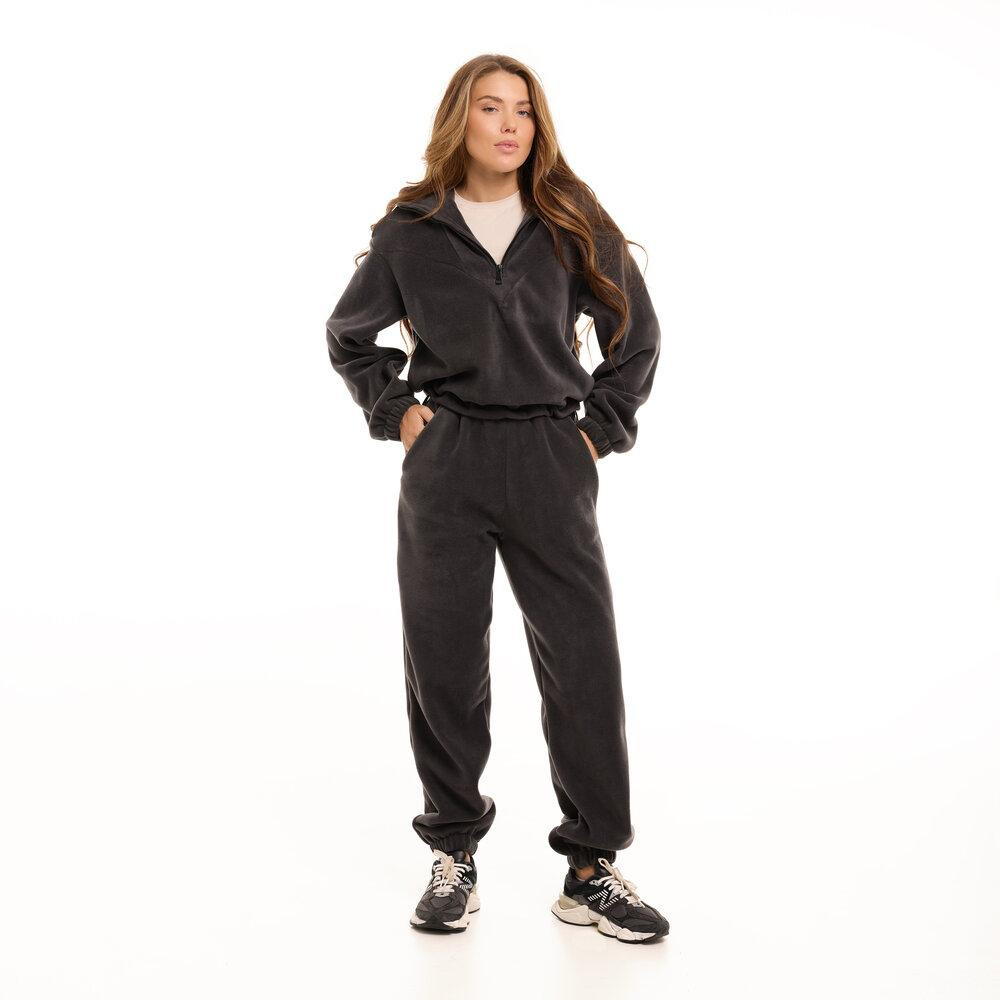 Темно-сірий костюм зимовий флісовий. Жіночий теплий костюм Pobedov Huggi жіночий¶ Київ - фото 1