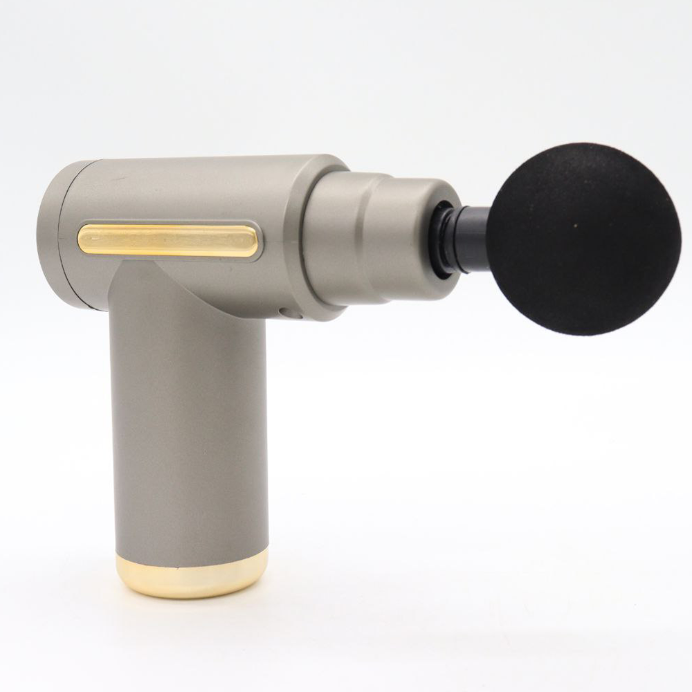 Перкуссионный массажер с 4 насадками Gun Massager, Серый / Ручной массажер / Массажер для тела Киев - изображение 9