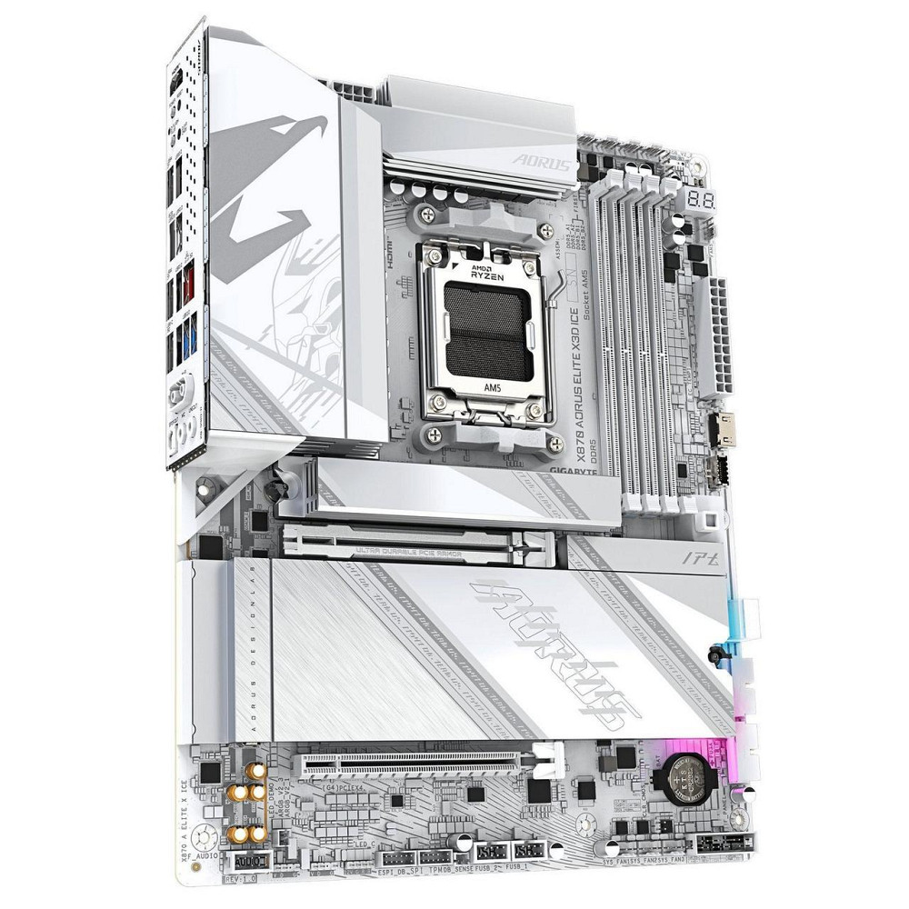 Материнська плата Gigabyte X870 Aorus Elite X3D Ice Socket AM5 ( 21358 ) Харків - фото 3