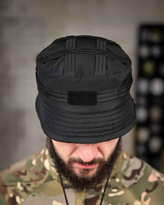 Тактична панама софтшел чорна ПП8008 Одеса - фото 2