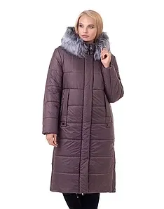 Женское длинное зимние пальто пуховик синий с мехом . 46-58р Киев - изображение 5