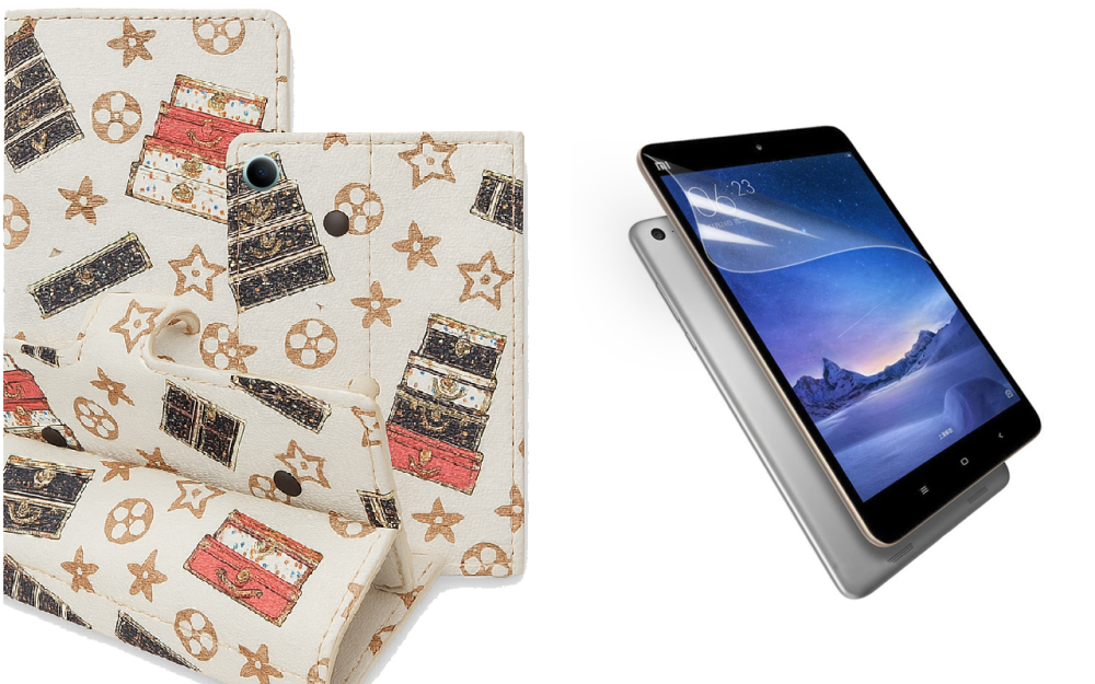 Книжка-трансформер для планшета Xiaomi Mi Pad 2, Mi Pad 3, колір Black Lyi White Київ - фото 1