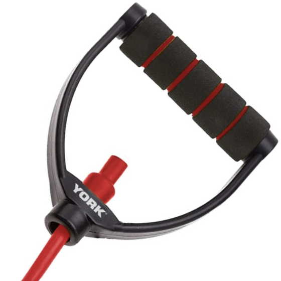 Еспандер трубчастий з ручками York Medium, червоний Киев