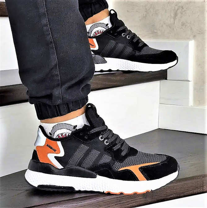 Кроссовки Мужские Adidas Jogger Чёрные Адидас (размеры: 41) Видео Обзор Днепр - изображение 3