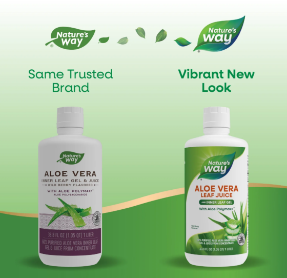 Алоэ вера гель и сок с алоэ полимаксом Nature's Way Aloe Vera Gel & Juice (Berry) 1000 ml Киев