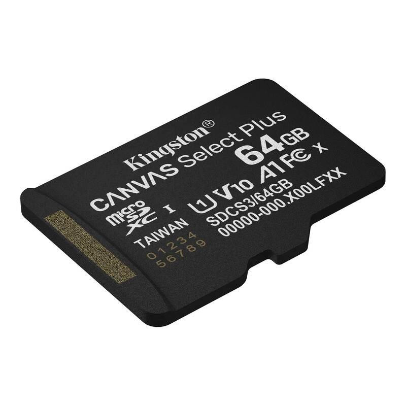 Карта памяти microSDXC (UHS-1) Kingston Canvas Select Plus Gen3 64Gb Class 10 А1 (R-100MB/s) Киев - изображение 3