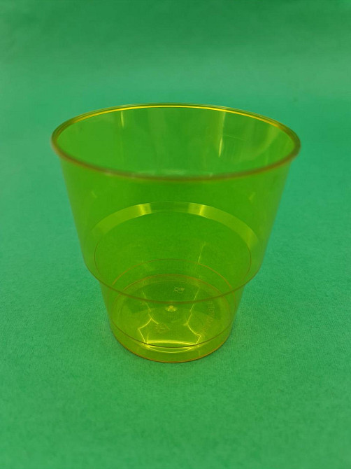 Стакан стеклоподобный без ніжки 200 гр жовтий (25 шт) Харків - фото 4