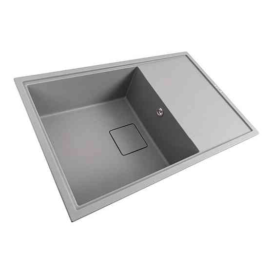 VALESO Гранітна мийка VALESO GALANS 7850 матова Сірий металік Київ