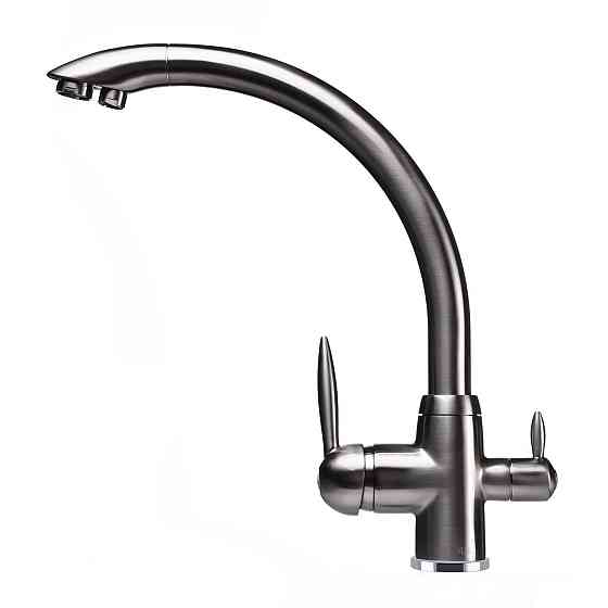 Смеситель для кухни под осмос Globus Lux LAZER GLLR-0777-8-STSTEEL Киев