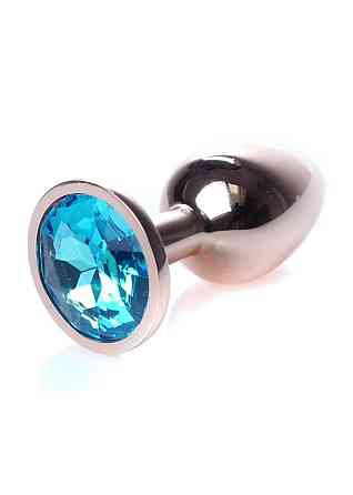 Анальная пробка - Jewellery Red Gold Plug Light Blue Sex Aura Киев