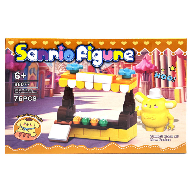 Дитячий ігровий конструктор "PomPomPurin" 86077-2, 76 деталей Вінниця - фото 1