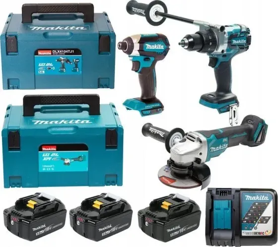 Makita Zestaw Combo 18V Dhp481+Dga513+Dhr243+Dtd153 3X5,0Ah DLX4104TJ1 Київ