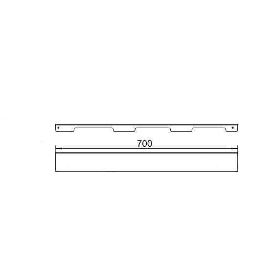 Решетка для линейного трапа SUS304 Grate FA700 (NKS) Qtap Киев