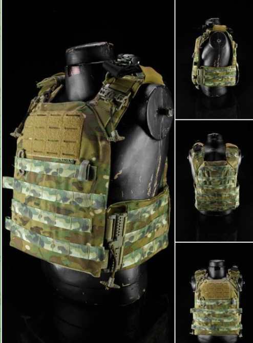 Тактична плитоноска жилет із швидким скиданням Cordura 1000D з IRR обробкою (без плит) Мультикам Вінниця - фото 3