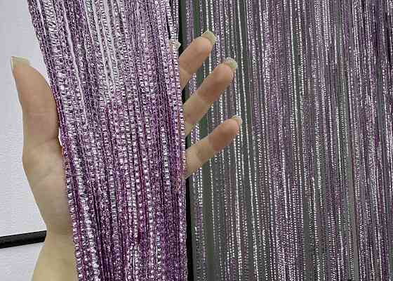 Шторы-нити Rovi Premium с люрексом Лиловый 300х300см 1 шт (61-112) Киев