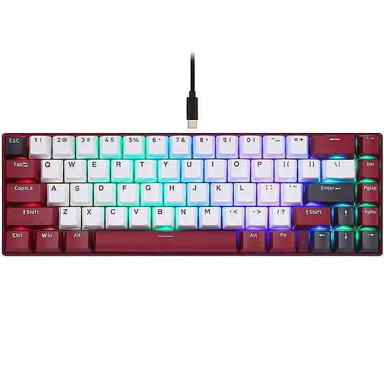 Клавіатура бездротова Motospeed BK67 Longhua Red (mtbk67rmr) Червоний Харьков