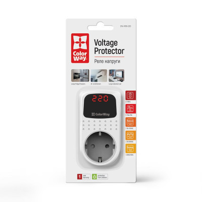 Реле напруги ColorWay DS2, white (CW-VR16-02D) Вінниця - фото 7