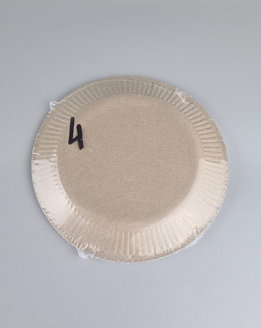 Паперова тарілка з малюнком 18 см "No 4" Квітковий візерунок 10 шт (1 пачка) Харків - фото 3