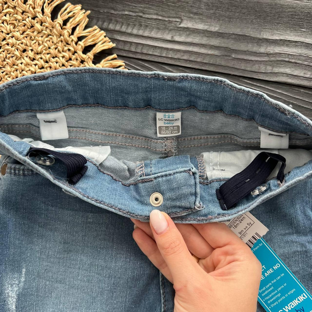 Дитячі Джинсові Шорти LC Waikiki Блакитні, 2-3 роки 92-98см пакунок малюка Киев - изображение 3