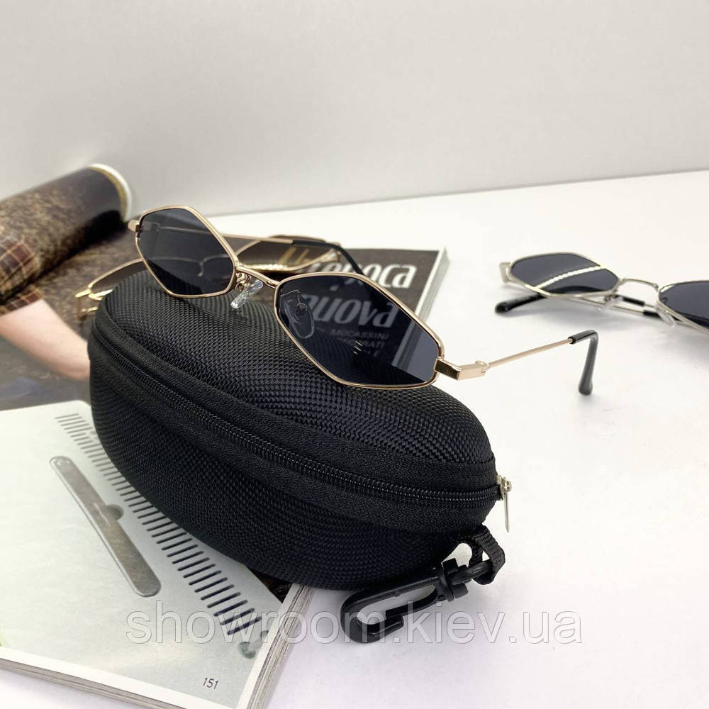 Жіночі модні сонцезахисні окуляри Elegance (002) gold Київ - фото 1