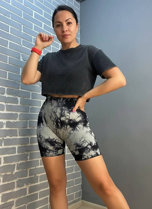 Шорты женские A-N 813 короткие велосипедки вареные мраморные пуш-ап серые, серый, S Киев - изображение 10