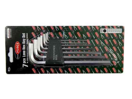 Набір ключів Г-подібних довгих 6-граних, 7пр. (2.5, 3-6, 8, 10мм) в пластиковому тримачі Одеса