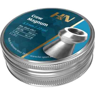 Пульки H&amp;N Crow Magnum 5,5 мм 1.18 г 200шт/уп (92225500003) Вінниця