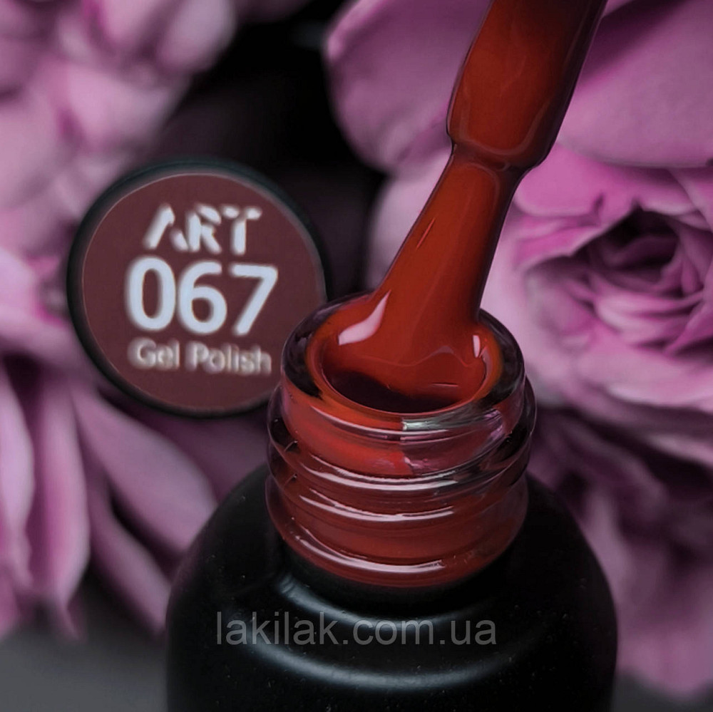 Гель-лак ART in detail 67 (насичений червоний з помаранчевою ноткою) 6мл Херсон - фото 1