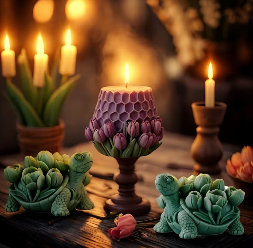 Силіконовий молд черепаха для свічок форма 3D для гіпсу мила епоксидної смоли Київ - фото 3