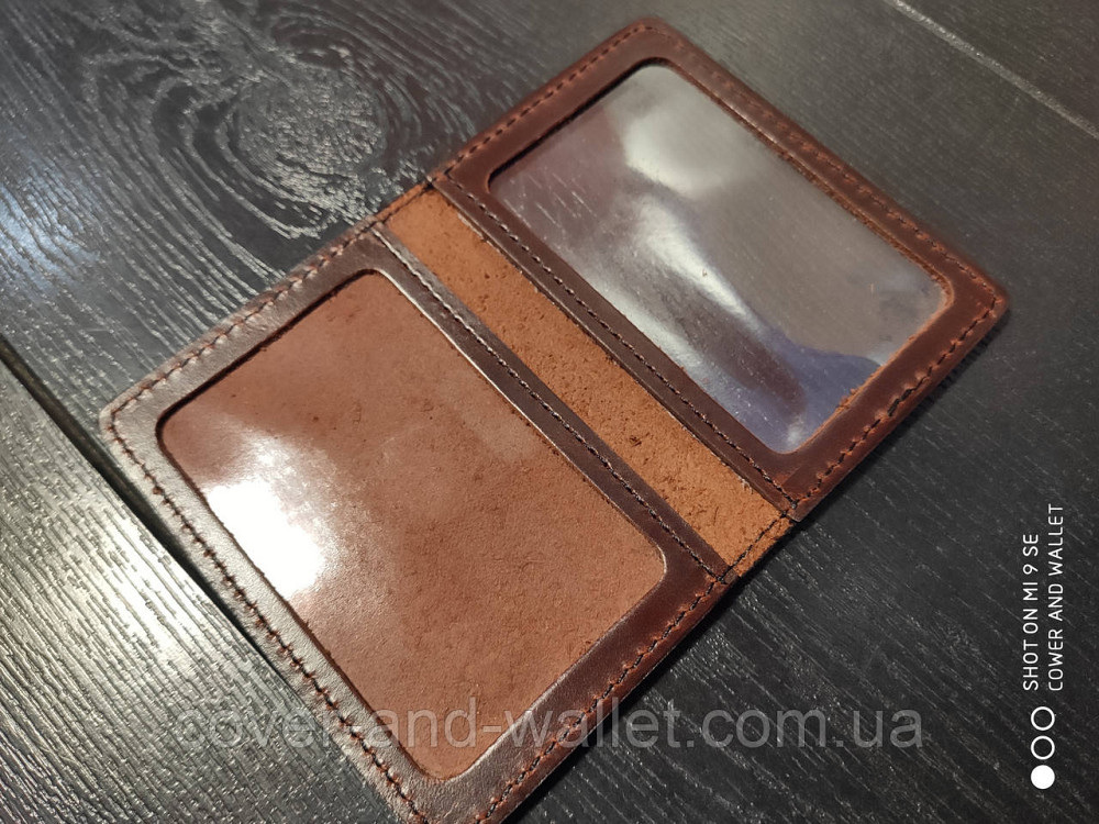 Бордовая кожаная обложка на удостоверение адвоката (адвокатура) Киев - изображение 6